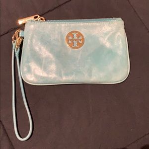 Tory Burch Turquoise Wristlet